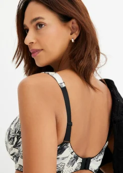 Mujer bonprix bonprix Sujetador con aros y material brillante