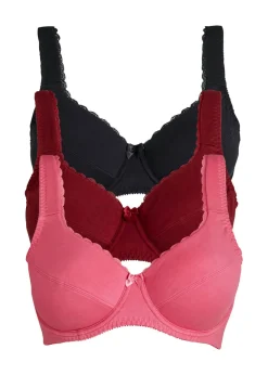 Mujer bonprix bonprix Sujetador con aros y suave algodón orgánico (3 unidades)