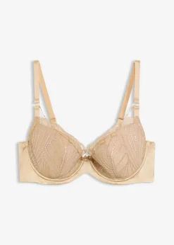 Mujer bonprix bonprix Sujetador con bordado delicado y accesorio de cadena desmontable