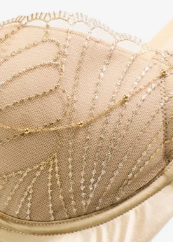 Mujer bonprix bonprix Sujetador con bordado delicado y accesorio de cadena desmontable