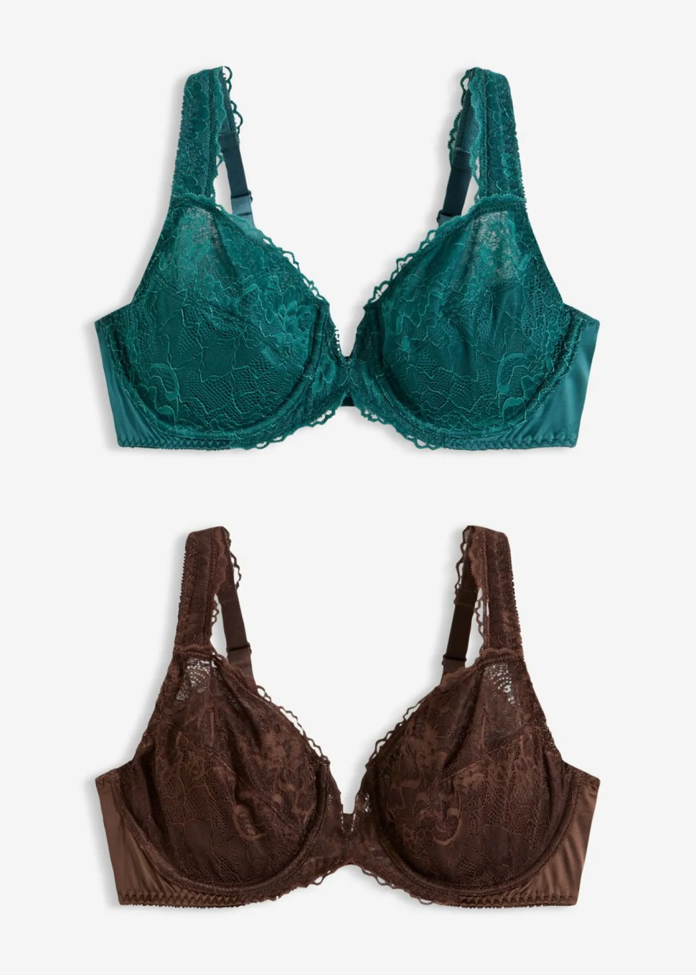 Mujer bonprix bonprix Sujetador con efecto brillante (2 unidades)