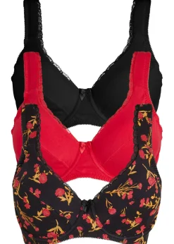 Mujer bonprix bonprix Sujetador de algodón orgánico con aros (3 unidades)