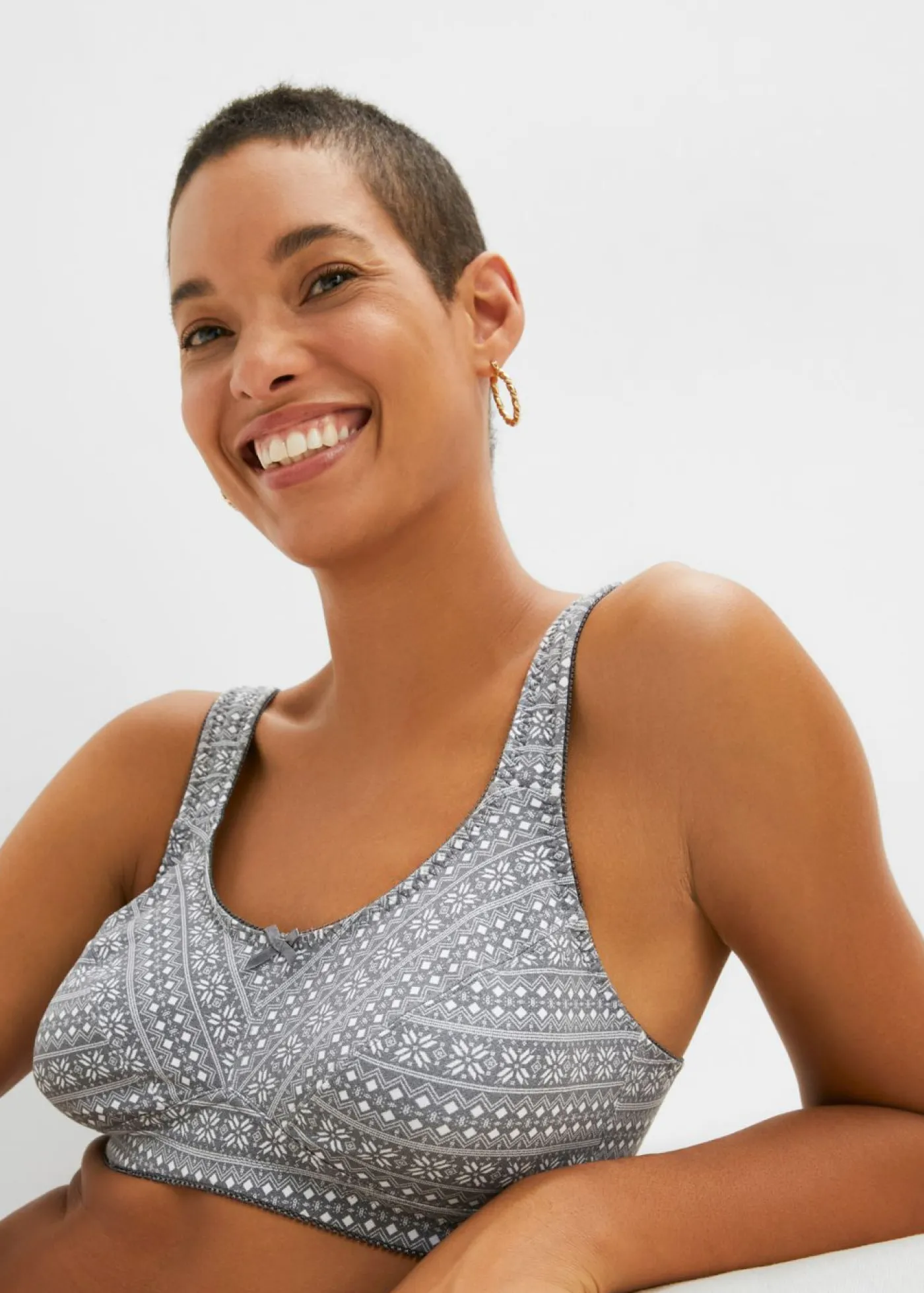 Mujer bonprix bonprix Sujetador de algodón orgánico sin aros (2 unidades)