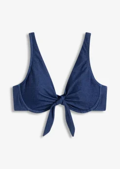 Mujer bonprix bonprix Sujetador de bikini con aros y aspecto vaquero