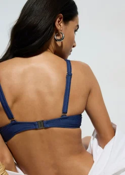 Mujer bonprix bonprix Sujetador de bikini con aros y aspecto vaquero