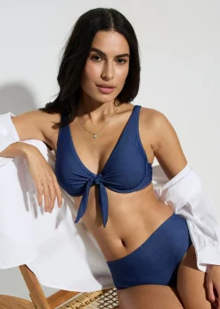 Mujer bonprix bonprix Sujetador de bikini con aros y aspecto vaquero