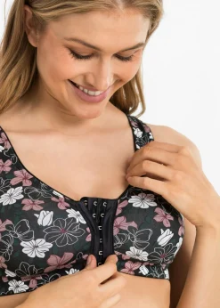 Mujer bonprix bonprix Sujetador de cierre frontal, sin aros, con algodón (2 unidades)