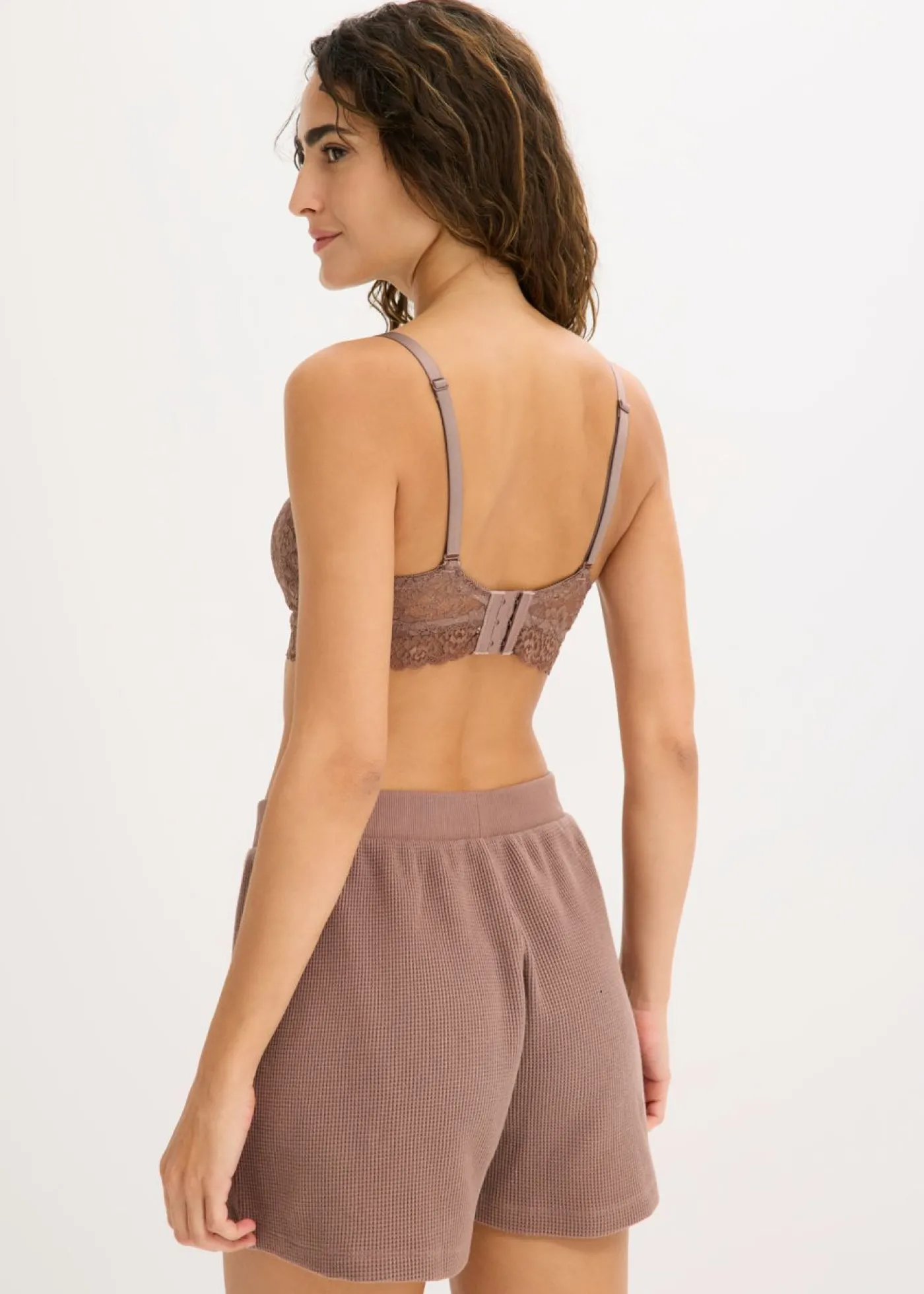 Mujer bonprix bonprix Sujetador de lactancia sin aros con encaje y algodón orgánico (2 unidades)