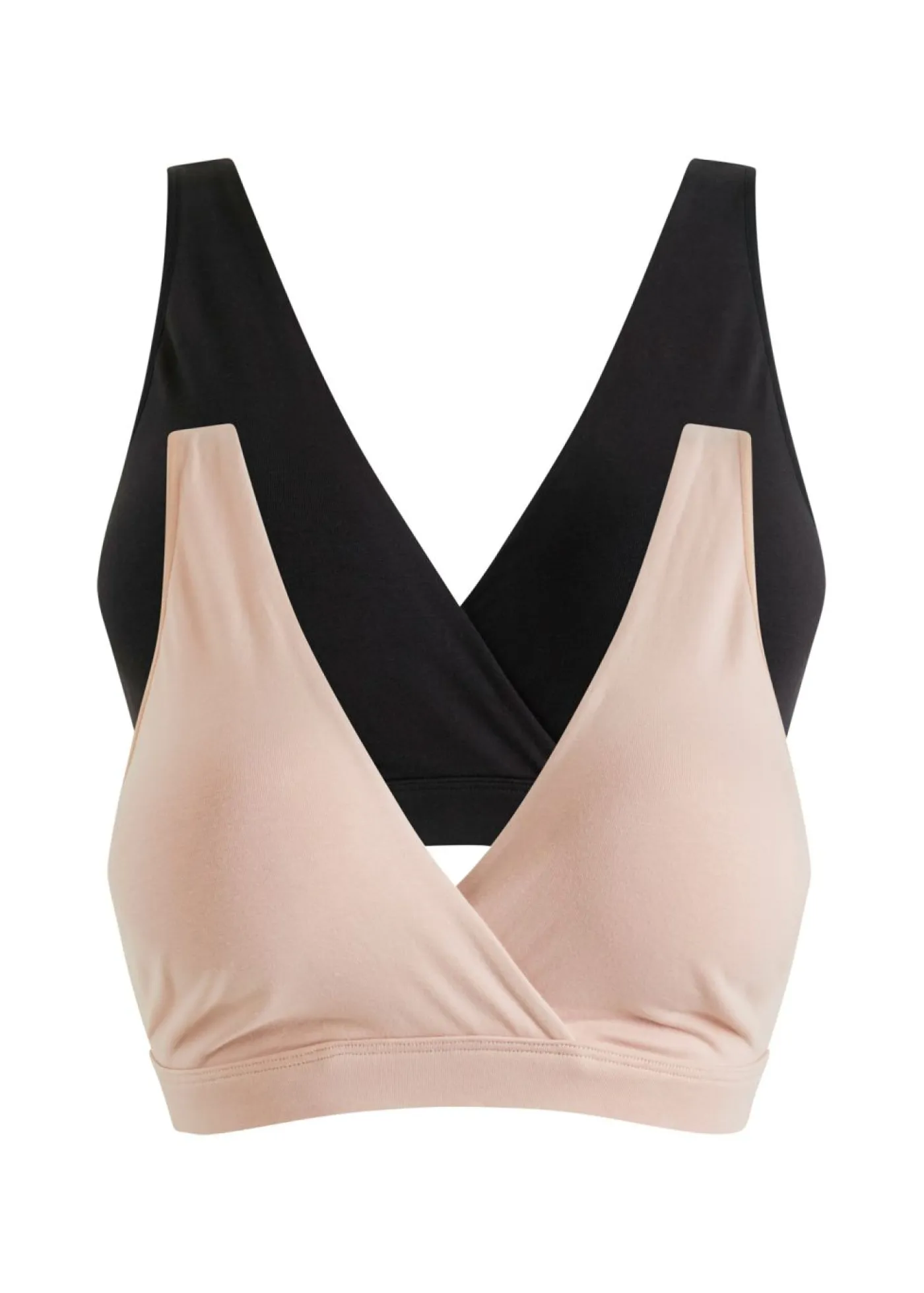 Mujer bonprix bonprix Sujetador de lactancia sin aros con algodón orgánico (2 unidades)