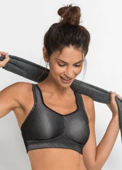 bonprix bonprix Ropa Deportiva|Sujetadores>Sujetador deportivo con gran sujeción Negro