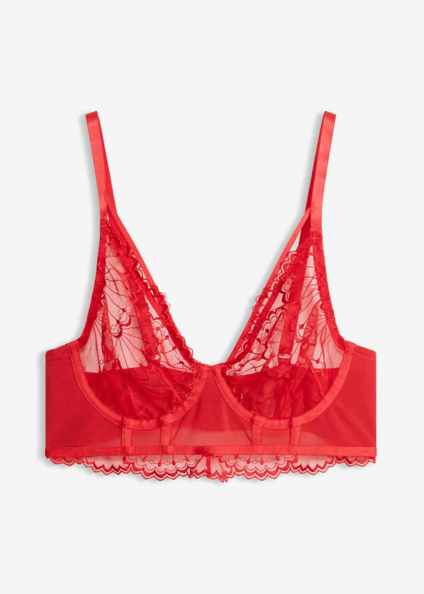 Mujer bonprix bonprix Sujetador largo de bordado