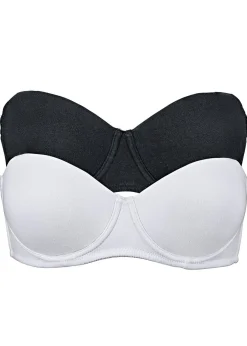 Mujer bonprix bonprix Sujetador multiposición con aros y algodón orgánico (2 unidades)