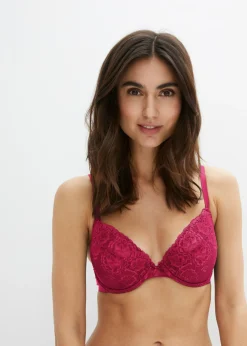 Mujer bonprix bonprix Sujetador push-up con encaje fino (3 unidades)