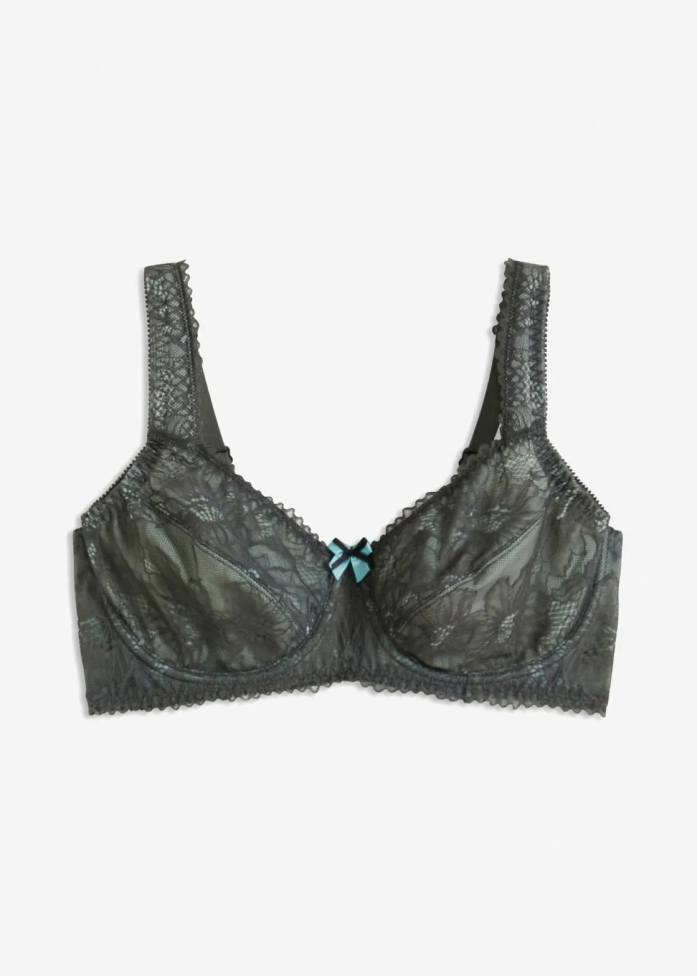 bonprix bonprix Sujetadores|Sujetadores De Copa E A H>Sujetador reductor con aros antracita-verde