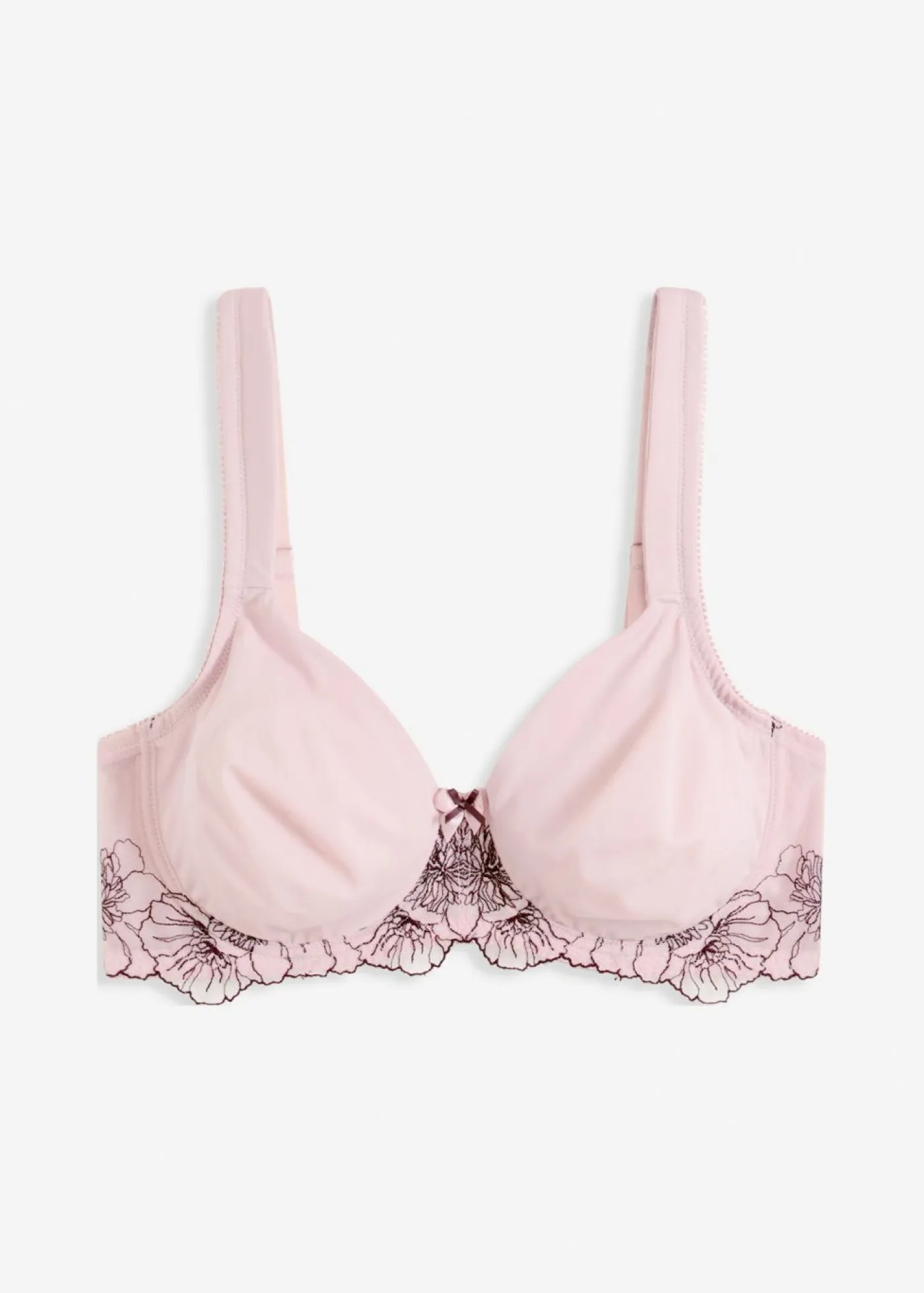 bonprix bonprix Sujetadores De Copa E A H>Sujetador reductor con bordado delicado rosa mate-baya