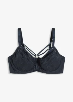 bonprix bonprix Sujetadores De Copa E A H|Lencería>Sujetador reductor con encaje delicado Azul intenso