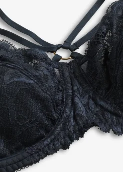 bonprix bonprix Sujetadores De Copa E A H|Lencería>Sujetador reductor con encaje delicado Azul intenso