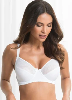 bonprix bonprix Sujetadores|Sujetadores De Copa E A H>Sujetador reductor con malla Blanco