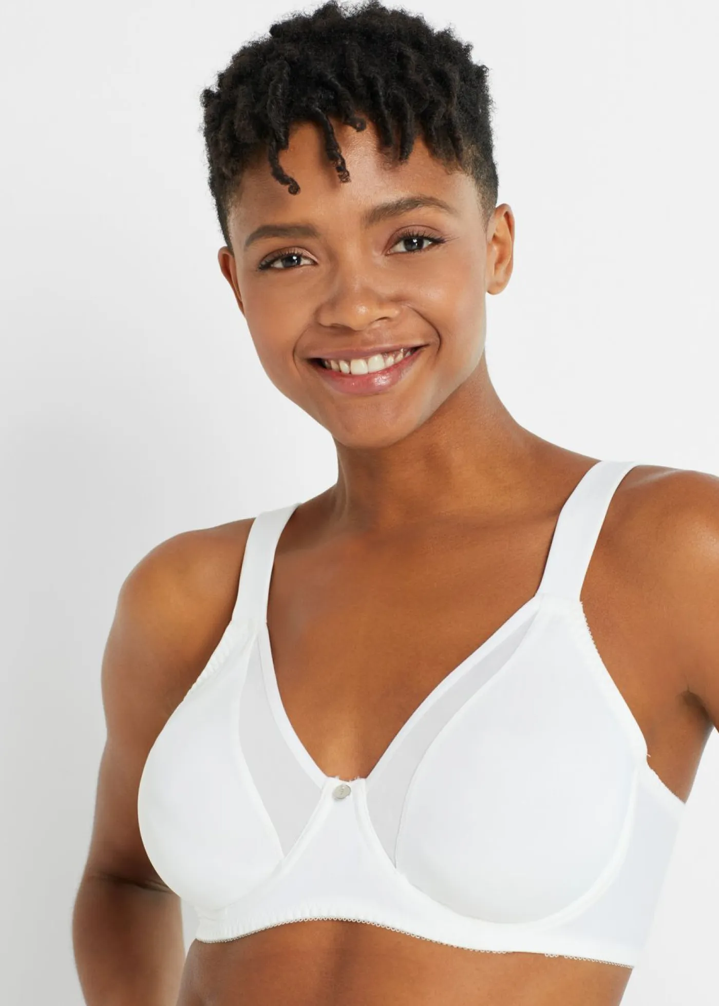 bonprix bonprix Sujetadores De Copa E A H|Sujetadores>Sujetador reductor con tirantes acolchados Blanco