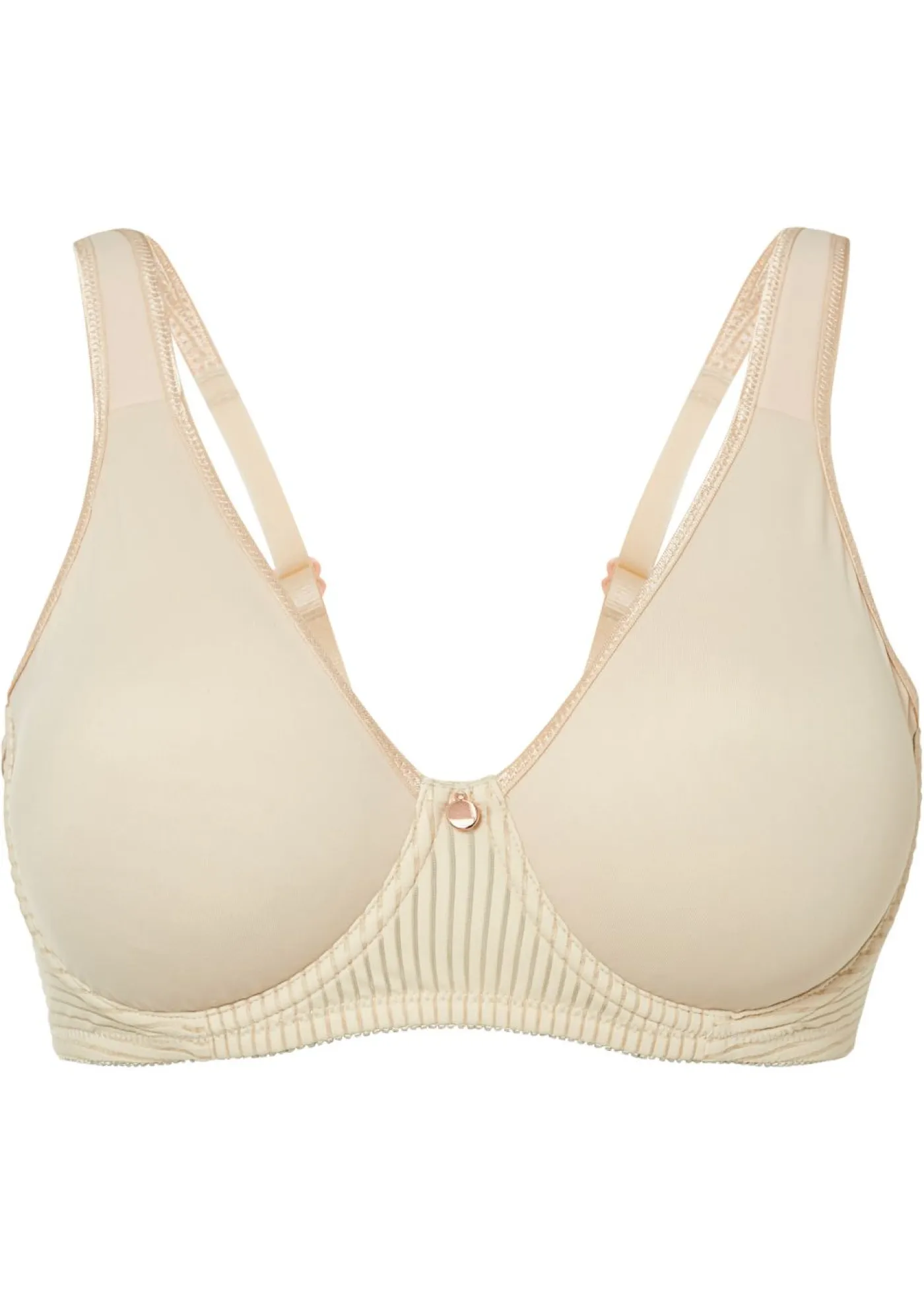 bonprix bonprix Sujetadores>Sujetador reductor con tirantes acolchados Beige-arena