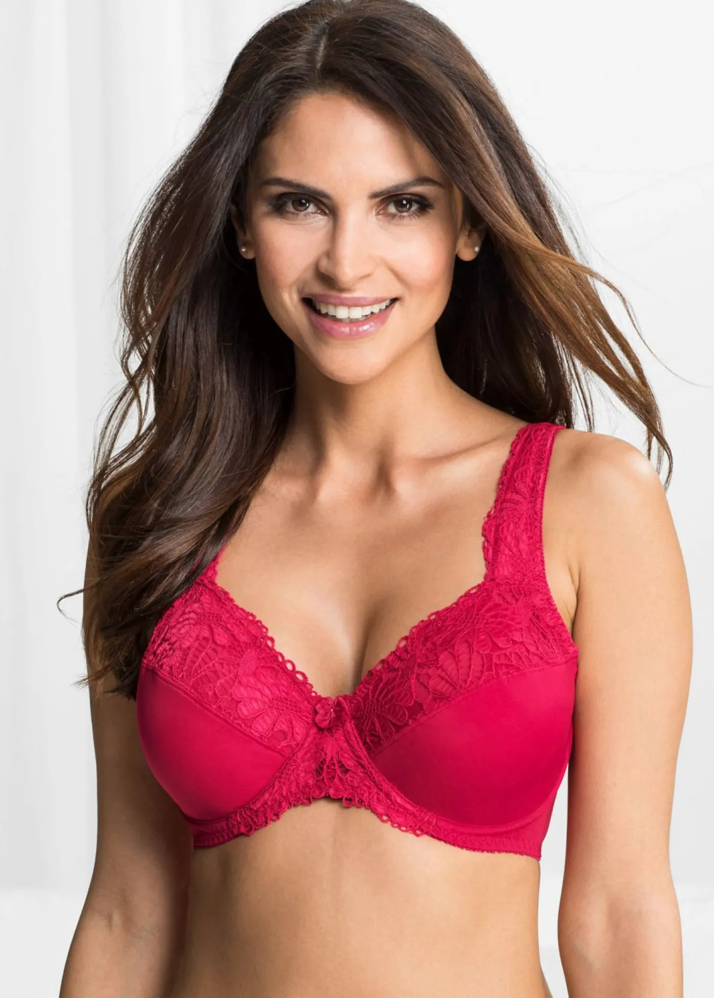 bonprix bonprix Sujetadores De Copa E A H|Sujetadores>Sujetador reductor con tirantes acolchados (2 unidades) Granate-gris oscuro