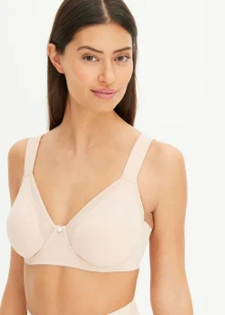 bonprix bonprix Sujetadores>Sujetador reductor con tirantes acolchados Beige mate