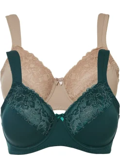 Mujer bonprix bonprix Sujetador reductor con tirantes acolchados (2 unidades)