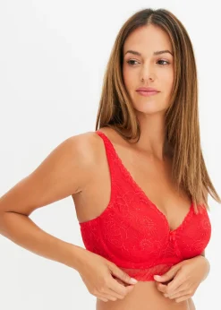 bonprix bonprix Lencería>Sujetador reductor de encaje con aros y lentejuelas elegantes fresa