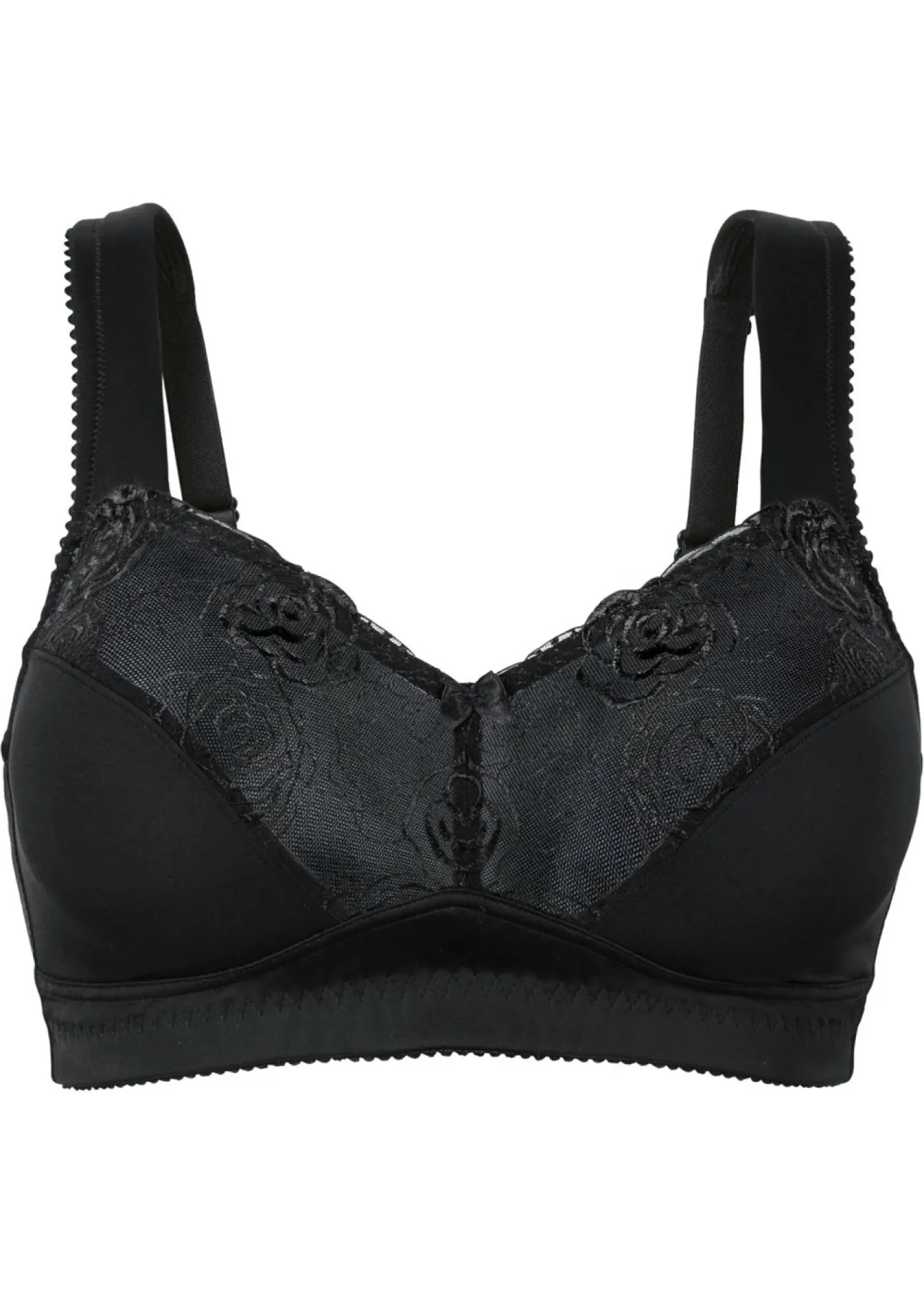 bonprix bonprix Sujetadores>Sujetador reductor sin aros con tirantes acolchados Negro