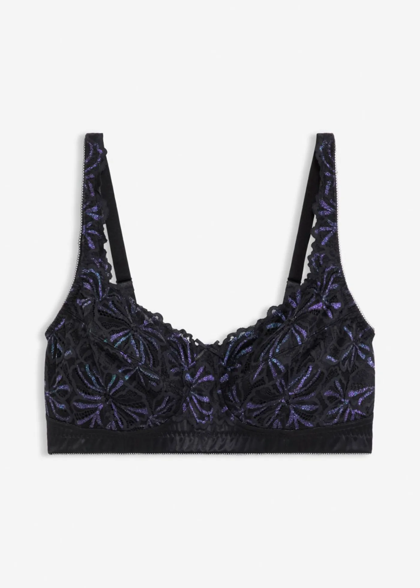 Mujer bonprix bonprix Sujetador reductor sin aros con hilo brillante multicolor