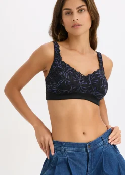 Mujer bonprix bonprix Sujetador reductor sin aros con hilo brillante multicolor