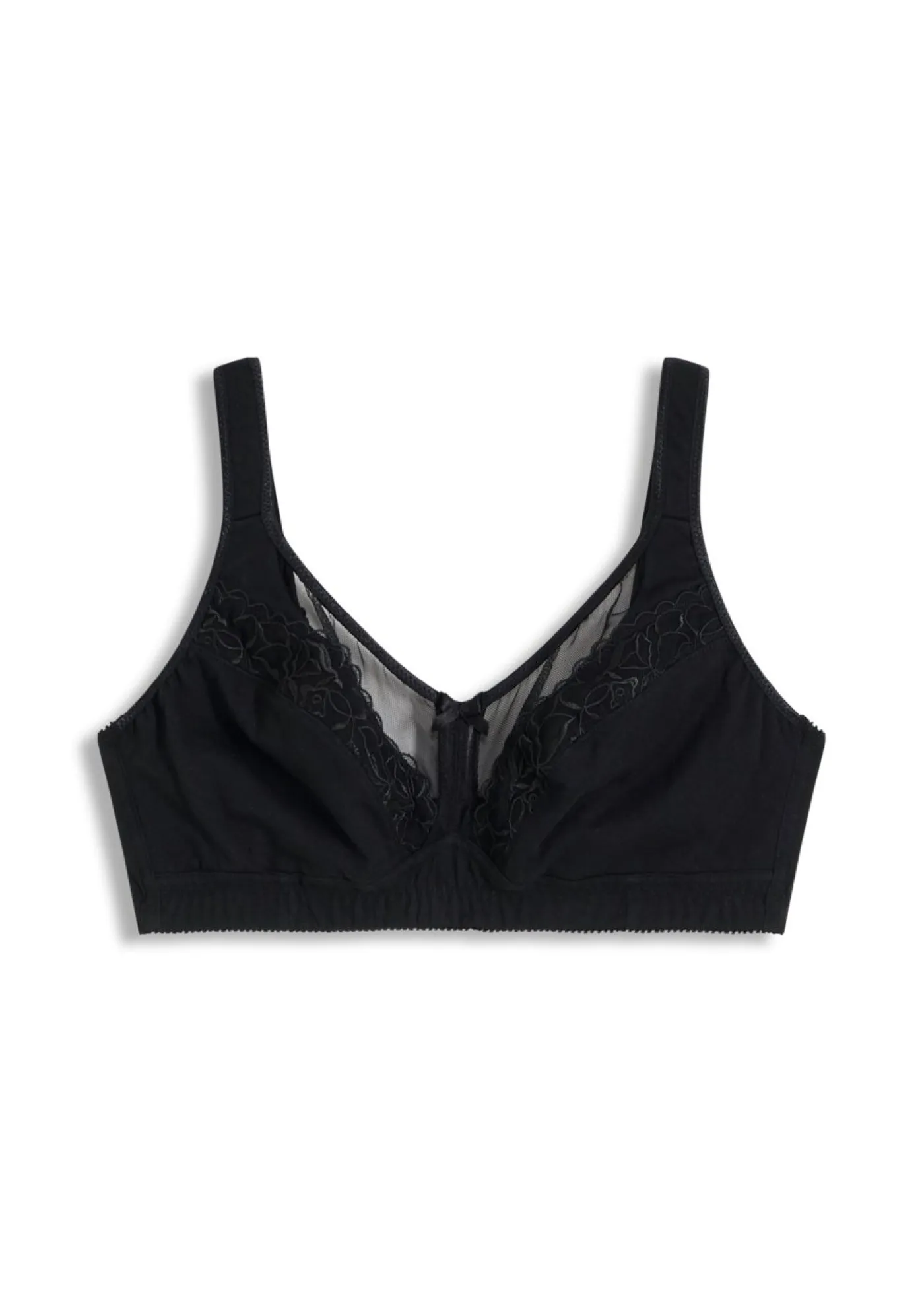 bonprix bonprix Sujetadores>Sujetador reductor sin aros con algodón cómodo Negro