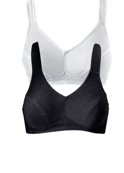 Mujer bonprix bonprix Sujetador sin aros (2 unidades) de algodón orgánico