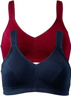 Mujer bonprix bonprix Sujetador sin aros (2 unidades) de algodón orgánico