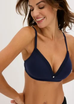 Mujer bonprix bonprix Sujetador sin aros con algodón orgánico (2 unidades)