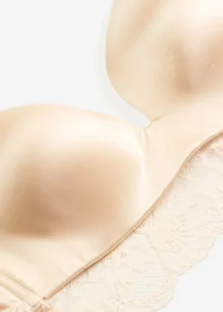 bonprix bonprix Novedades|Sujetadores>Sujetador sin aros con encaje discreto beige perla