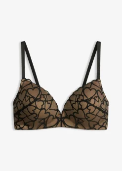 Mujer bonprix bonprix Sujetador sin aros con encaje de corazones