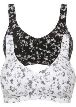 Mujer bonprix bonprix Sujetador sin aros con suave algodón orgánico (2 unidades)