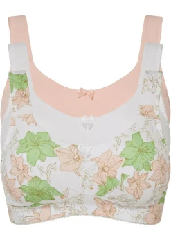 Mujer bonprix bonprix Sujetador sin aros de algodón (3 unidades)