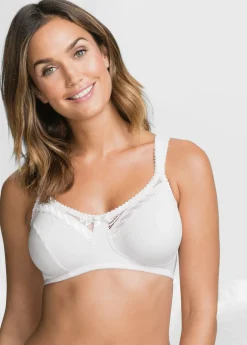 bonprix bonprix Sujetadores De Copa E A H|Básicos>Sujetador sin aros de algodón orgánico (2 unidades) 2 x blanco