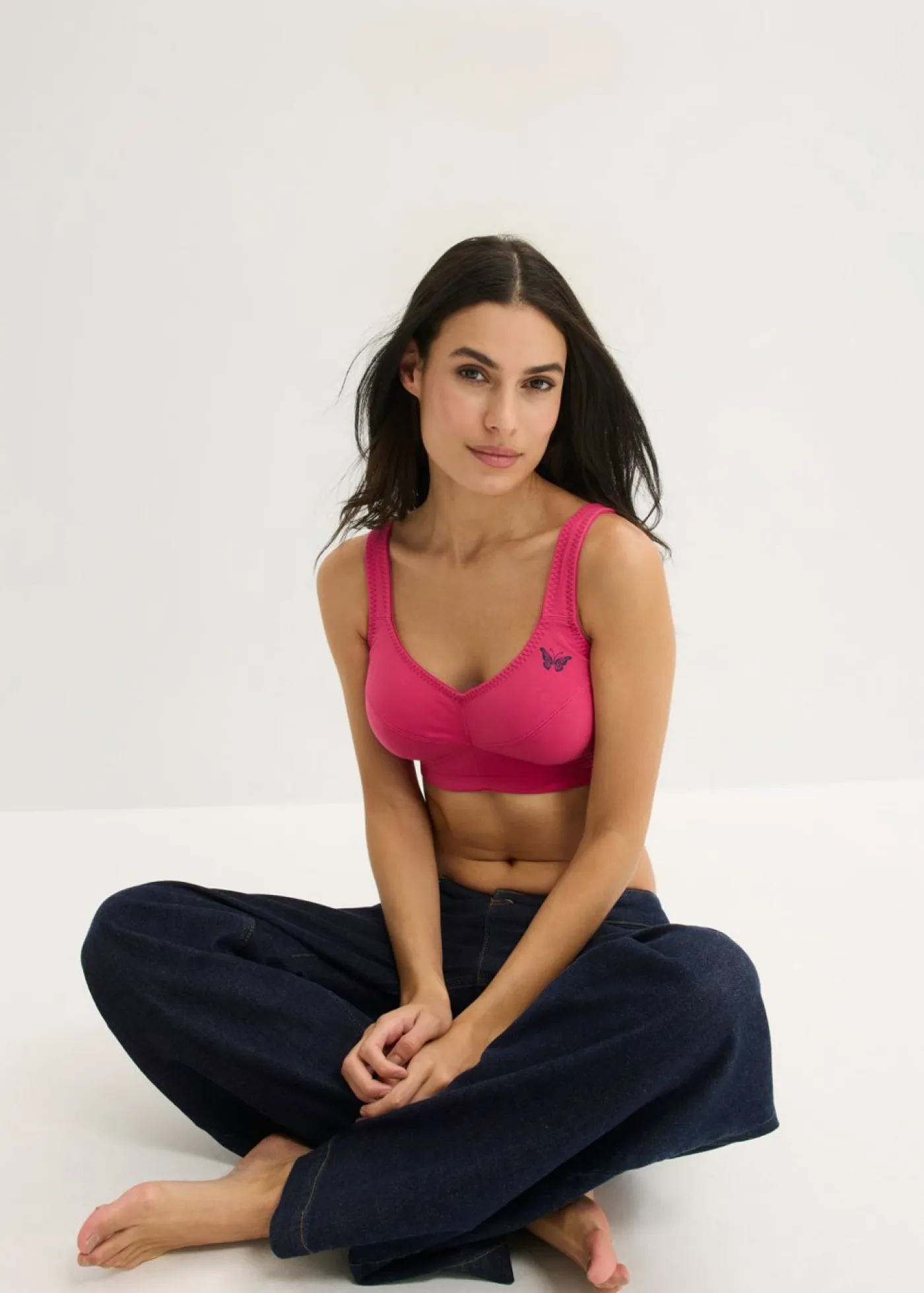 Mujer bonprix bonprix Sujetador sin aros de algodón orgánico (2 unidades)