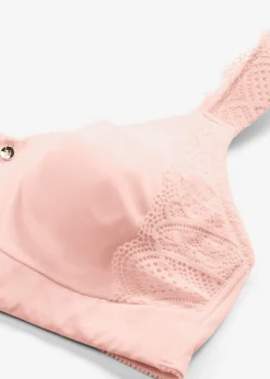 bonprix bonprix Sujetadores>Sujetador suave sin aros con efecto reductor Rosa seda