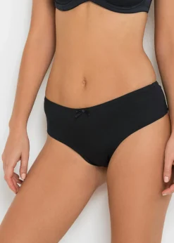 Mujer bonprix bonprix Tanga con algodón cómodo (4 unidades)