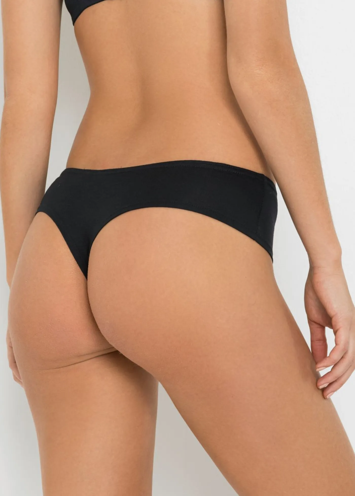 Mujer bonprix bonprix Tanga con algodón cómodo (4 unidades)