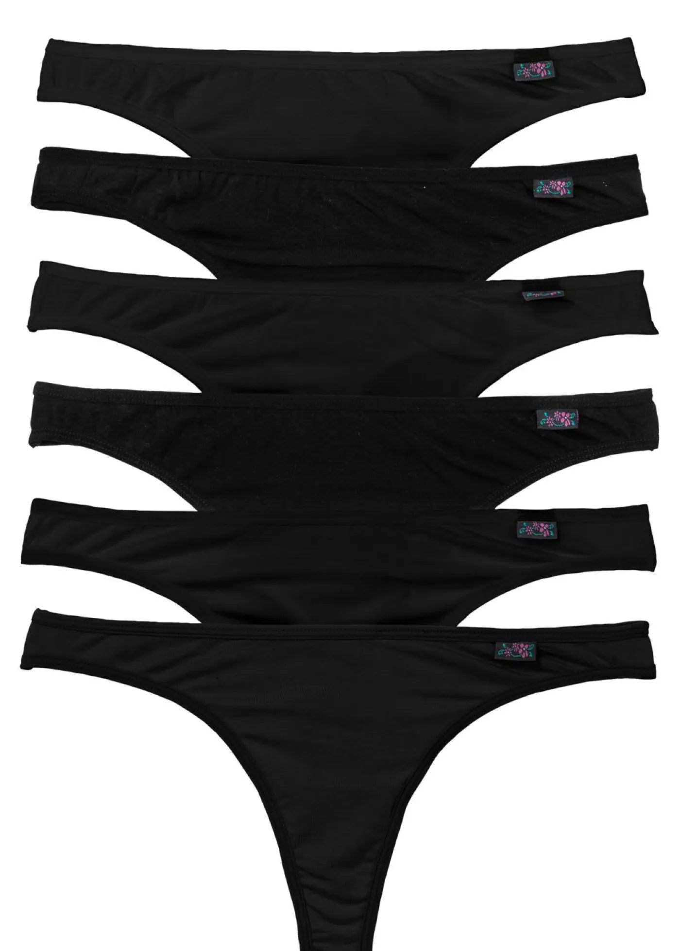 Mujer bonprix bonprix Tanga con algodón orgánico (6 unidades)
