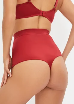 Mujer bonprix bonprix Tanga con efecto brillante y efecto moldeador ligero (2 unidades)