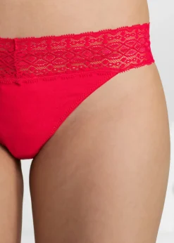 Mujer bonprix bonprix Tanga con encaje (5 unidades)
