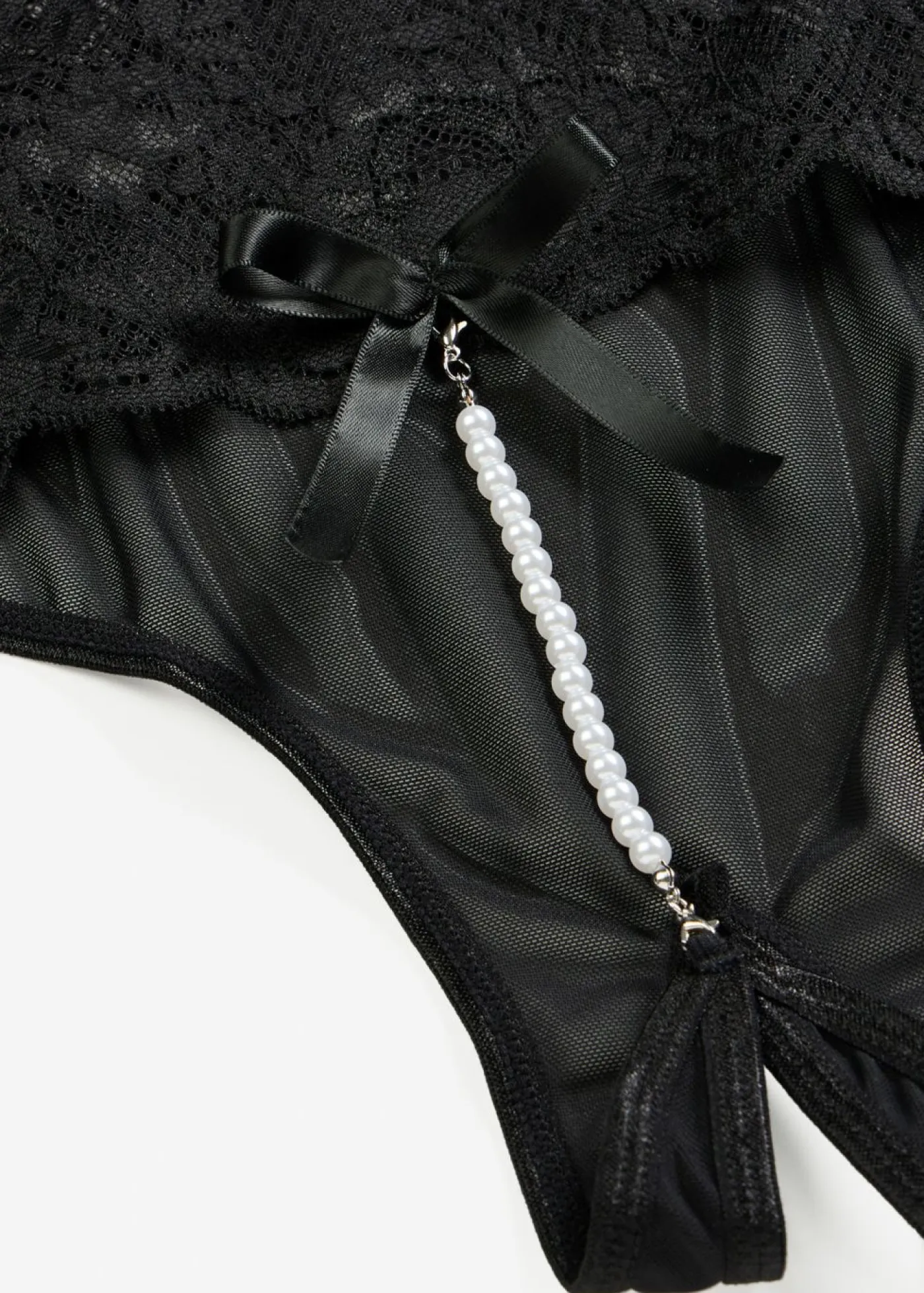 Mujer bonprix VENUS Tanga de talle alto con abertura y cadena desmontable