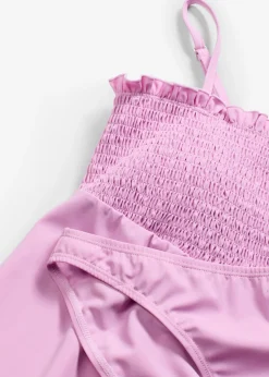 bonprix bonprix Tankinis>Tankini bandeau con nido de abeja (2 piezas) Malva