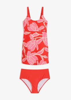 bonprix bonprix Tankinis>Tankini largo (2 piezas) amapola-rosa vintage